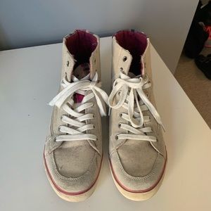 Tommy Hilfiger Cream High Top Sneakers